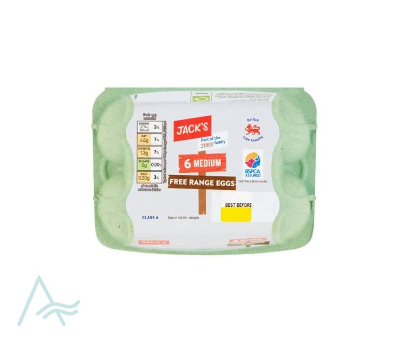 6 MEIDUM FREE RANGE EGGS